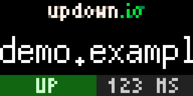 animated gif of updown.io app for tidbyt